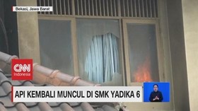 VIDEO: Api Kembali Menyala di SMK Yadika 6 Pasca-Kebakaran