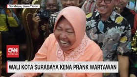 VIDEO: Wali Kota Surabaya Kena Prank Wartawan