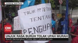VIDEO: Unjuk Rasa Buruh Tolak Upah Murah