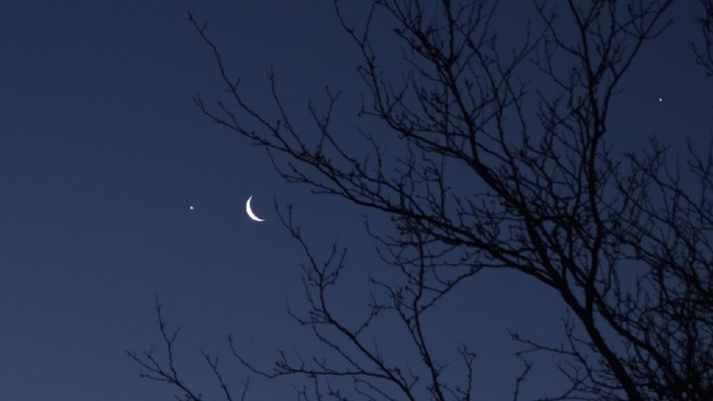 bintang kejora, venus, jupiter langit malam