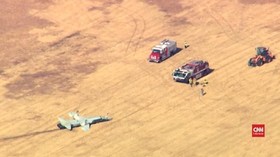 VIDEO: Dua Pilot AS Tewas Saat Latihan Pesawat Jet T-38