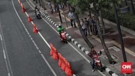 Hari Pertama, 66 Pelanggar Jalur Sepeda Ditilang