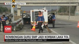 VIDEO: Minibus Rombongan Guru SMP Kecelakaan, 1 Tewas