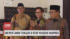 VIDEO: Ma'ruf Amin Tunjuk 8 Staf Khusus Wapres