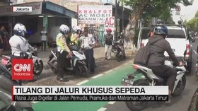 VIDEO: Polisi Mulai Tilang Pelanggar Jalur Sepeda