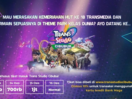 Ajak Keluarga ke Trans Studio Cibubur di Kemeriahan HUT ke-18 Transmedia