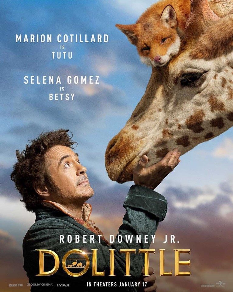 Nonton Movie: Robert Downey Jr Pamer Penampakan Karakter Film Dolittle Robert Downey Jr berperan sebagai Dr. John Dolittle dalam film animasi komedi Dolittle. Robert juga mengunggah poster penampakan sejumlah karakter di Instagram.