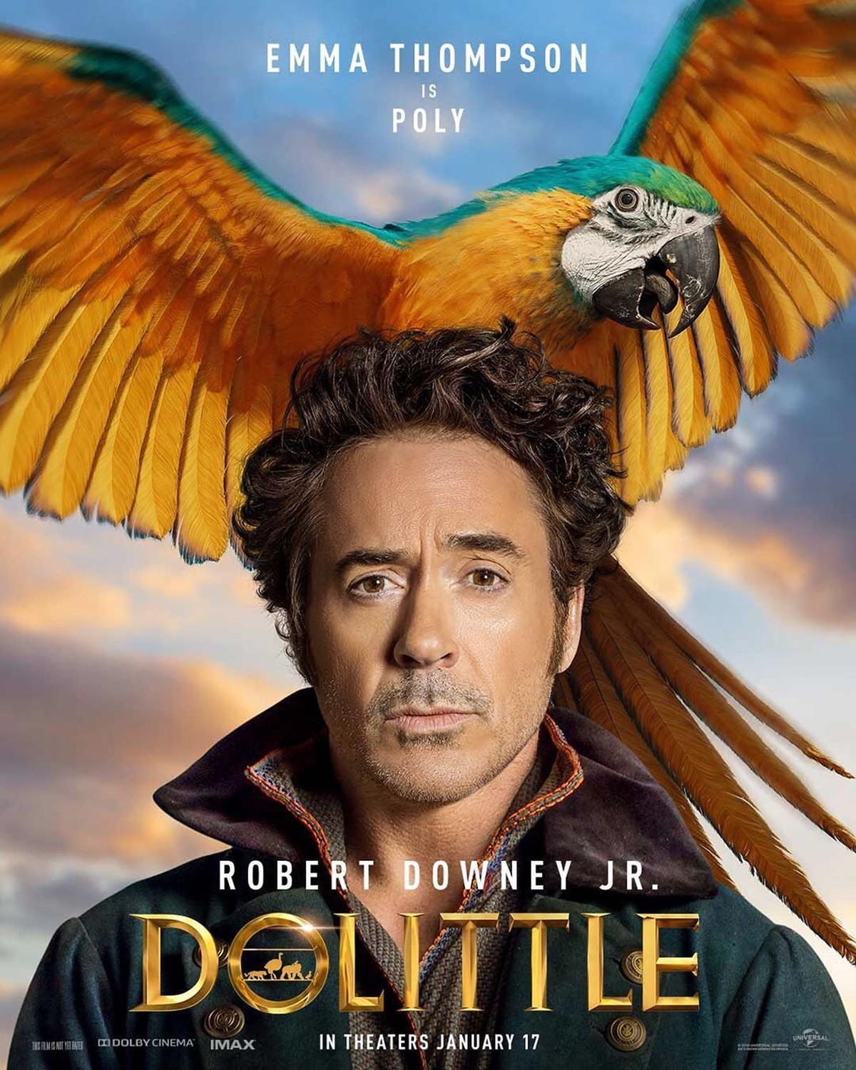 Robert Downey Jr berperan sebagai Dr&period; John Dolittle dalam film animasi komedi Dolittle&period; Robert juga mengunggah poster penampakan sejumlah karakter di Instagram&period;