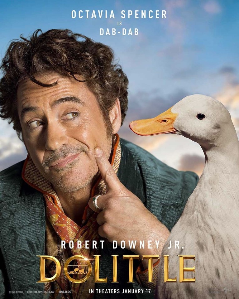 Nonton Movie: Robert Downey Jr Pamer Penampakan Karakter Film Dolittle Robert Downey Jr berperan sebagai Dr. John Dolittle dalam film animasi komedi Dolittle. Robert juga mengunggah poster penampakan sejumlah karakter di Instagram.