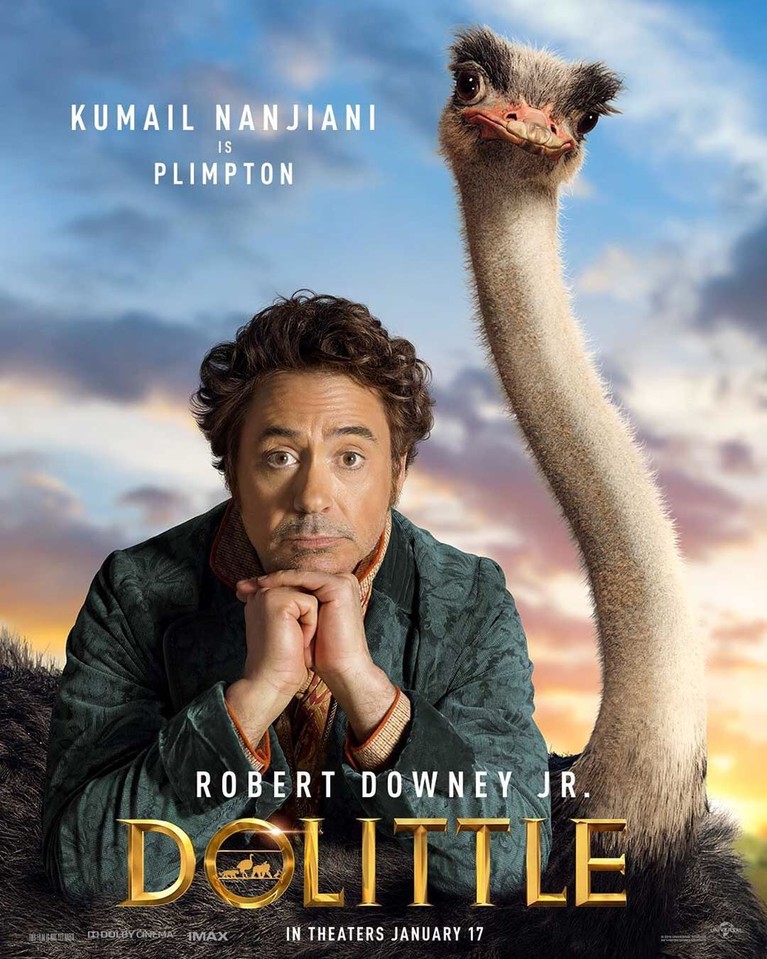 Robert Downey Jr berperan sebagai Dr. John Dolittle dalam film animasi komedi Dolittle. Robert juga mengunggah poster penampakan sejumlah karakter di Instagram.