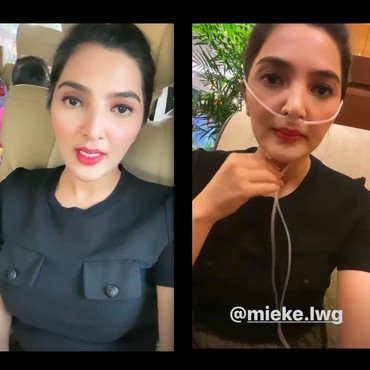 Ini Dia Tampilan Ashanty Nonton Frozen 2 Pakai Selang Oksigen