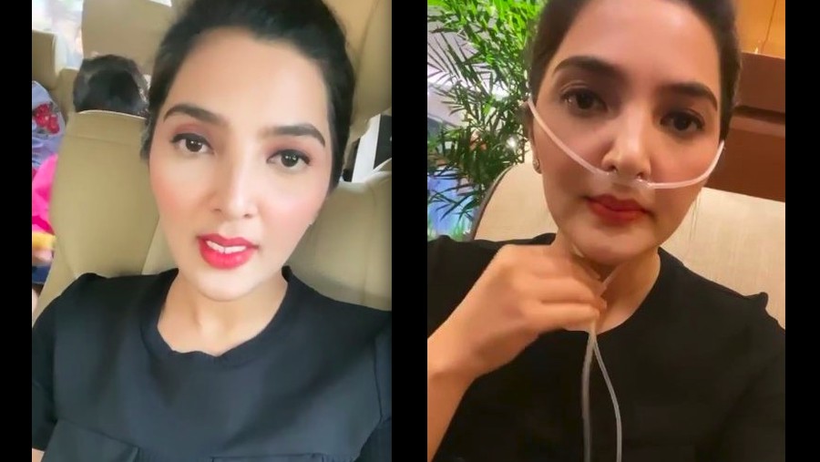 Ashanty terlihat menggunakan selang oksigen saat menonton film Frozen 2 bersama sang anak.