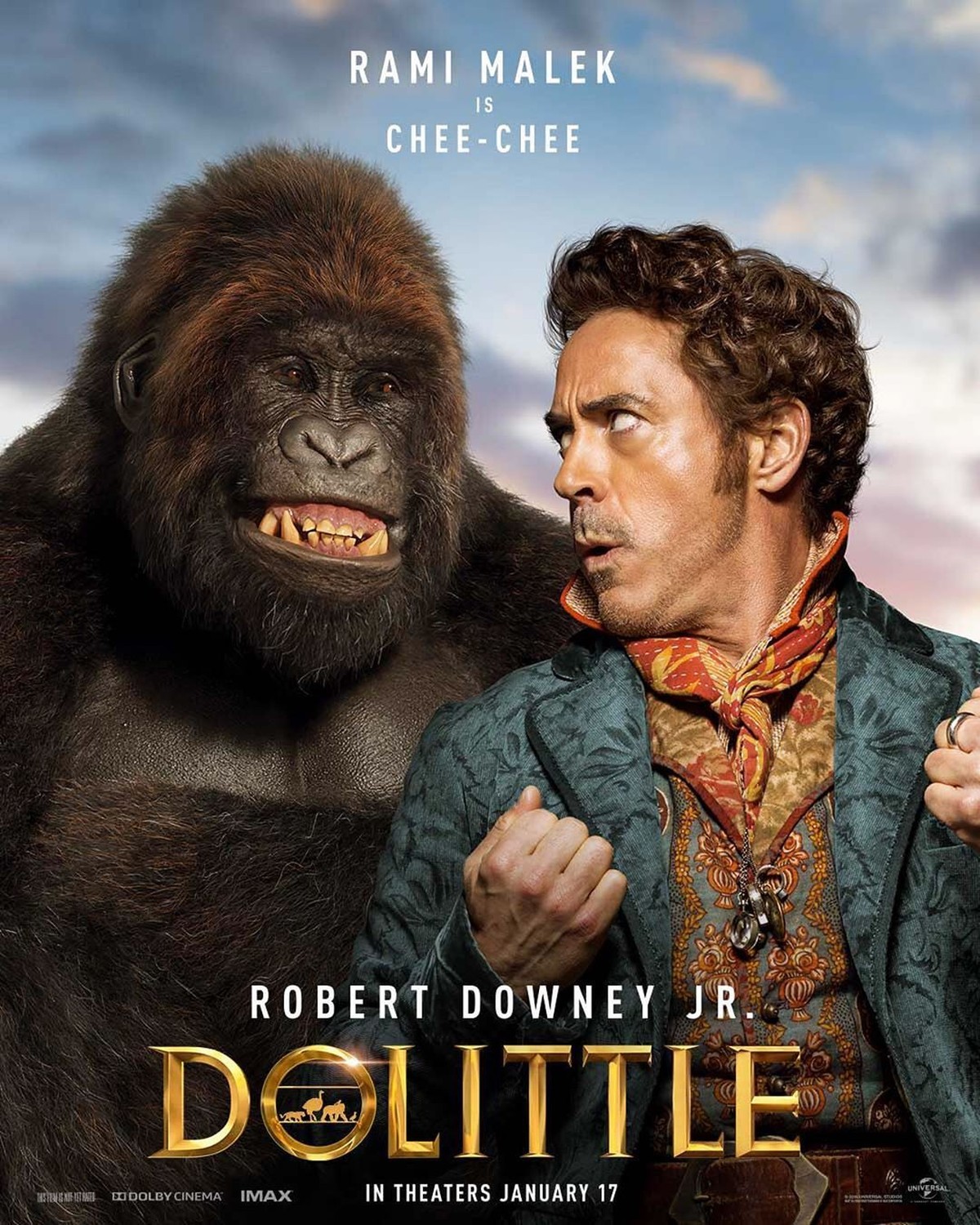 Robert Downey Jr berperan sebagai Dr&period; John Dolittle dalam film animasi komedi Dolittle&period; Robert juga mengunggah poster penampakan sejumlah karakter di Instagram&period;