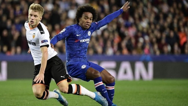 Chelsea ditahan imbang Valencia 2-2 dalam pertandingan Grup H Liga Champions di Stadion Mestalla, Kamis (28/11) dini hari WIB.