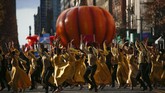 FOTO: Kemeriahan Parade Thanksgiving di Amerika Serikat Macy's Thanksgiving Day Parade dirayakan setiap akhir tahun di New York, Amerika Serikat untuk menyambut Natal.