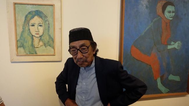 Maestro lukis Indonesia, Jeihan Sukmantoro, meninggal dunia pada Jumat (29/11). Pelukis 'mata hitam' ini mengembuskan napas terakhirnya pada usia 81 tahun.