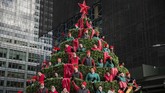 FOTO: Kemeriahan Parade Thanksgiving di Amerika Serikat Macy's Thanksgiving Day Parade dirayakan setiap akhir tahun di New York, Amerika Serikat untuk menyambut Natal.
