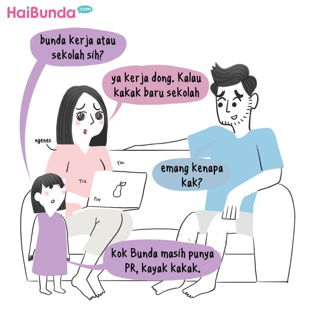 Jleb! Bunda di komik ini dapat pertanyaan menohok anak. Si kecil pernah mengutarakan hal serupa? Share yuk.