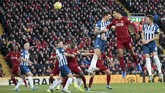 FOTO: Blunder Fatal Dua Kiper Liverpool di Liga Inggris Dua blunder kiper Liverpool Alisson Becker dan Adrian mewarnai kemenangan 2-1 The Reds atas Brighton and Hove Albion di Liga Inggris di Anfield, Sabtu (30/11).