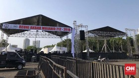Panggung Utama Reuni 212 Telah Berdiri di Jantung Ibu Kota