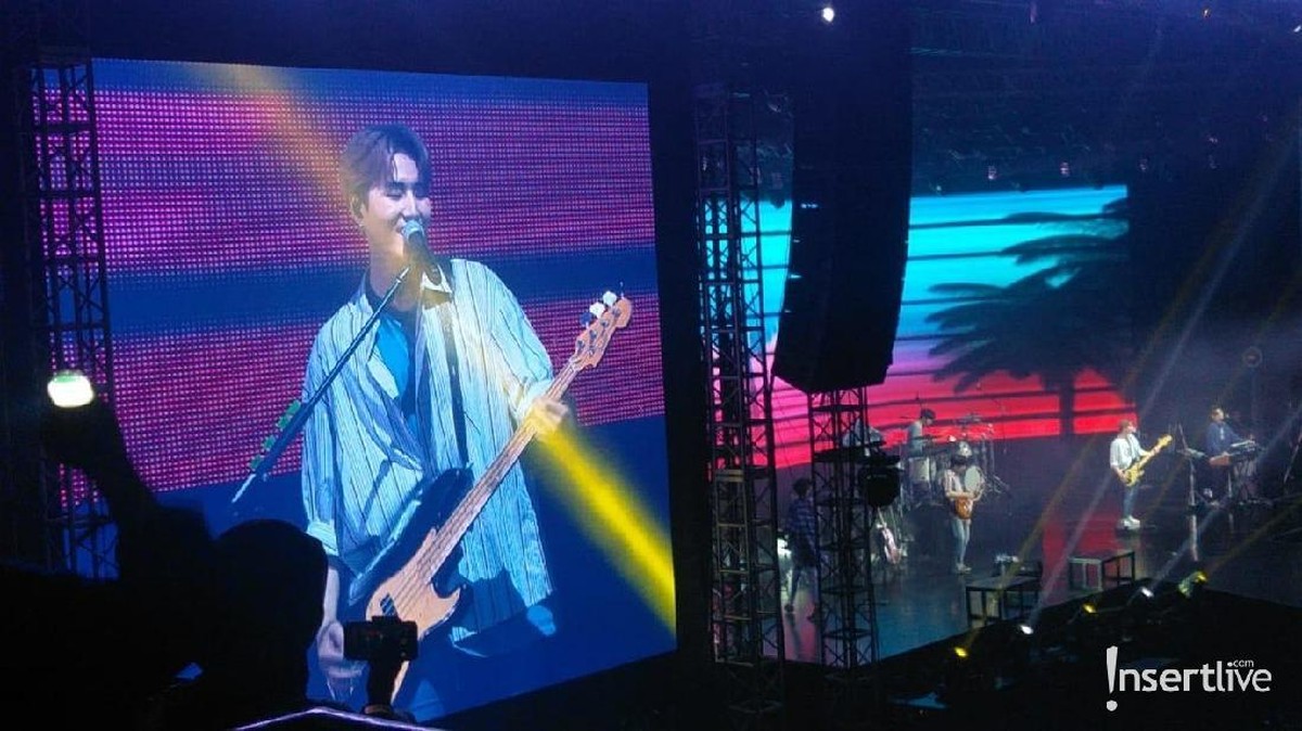 Melihat lebih dekat para personel Day6 di konser Day6 World Tour Gravity yang digelar di Tennis Indoor Senayan&comma; Jakarta&comma; Minggu &lpar;1&sol;12&rpar;&period;