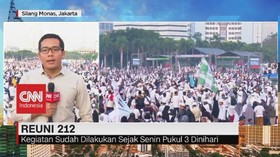 VIDEO: Massa Reuni 212 Mulai Padati Kawasan Monas