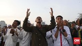 FOTO : Warna Warni Reuni 212 Massa Gerakan 212 kembali menggelar reuni pada Senin (2/12) dengan salah satu agenda, mendoakan kepulangan Imam Besar FPI Rizieq Shihab.