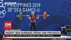 VIDEO: Lisa Setiawati Raih Medali Perak dari Angkat Besi