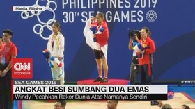 VIDEO: Angkat Besi Sumbang 2 Emas, Windy Pecahkan Rekor