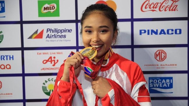 Indonesia menambah perolehan medali emas SEA Games 2022 melalui Rifda Irfanaluthfi dari cabang senam artistik nomor tunggal putri.