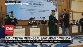 VIDEO: Mahasiswa Meninggal Saat Akan Wisuda