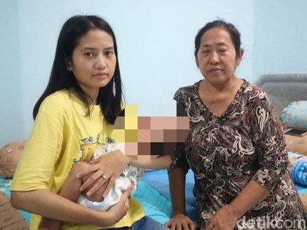 Miris, Ibu Muda di Surabaya Ditinggal Suami Usai Lahirkan Bayi Cacat