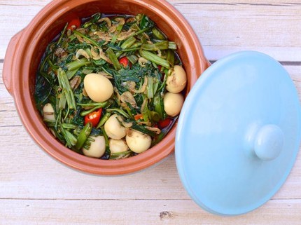 Resep Cah Kangkung Rumahan, Makin Nikmat Pakai Telur Puyuh