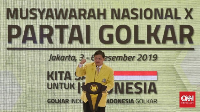 Ketum Golkar Airlangga Hartarto menyebut banyak cobaan yang dilalui Golkar dalam beberapa tahun terakhir, mulai dari dualisme hingga kasus Setnov.