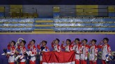 FOTO: Badminton Putra Indonesia Pertahankan Emas di SEA Games Tim badminton putra sukses mempertahankan medali emas SEA Games usai mengalahkan Malaysia 3-1 pada final beregu putra di Manila, Rabu (4/12).