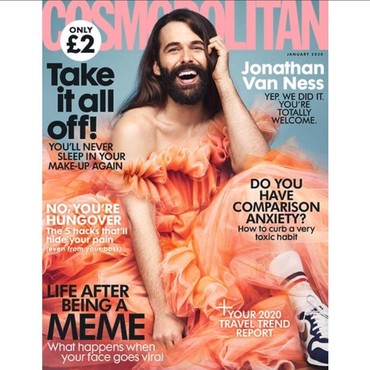 Bersejarah! Model Pria Pertama Mengisi Sampul Cosmopolitan UK