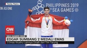 VIDEO: Edgar Sumbang 2 Medali Emas dari Cabor Wushu