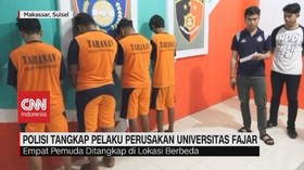 VIDEO: Polisi Tangkap Pelaku Perusakan Universitas Fajar