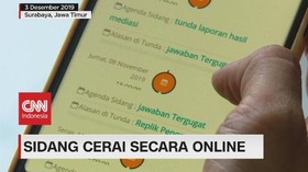 VIDEO: Lebih Praktis, Sidang Cerai Kini Bisa Secara Online
