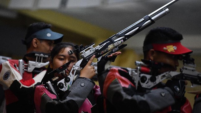 Cabor menembak kembali menambah medali emas ke-21 untuk Indonesia di SEA Games 2021 (SEA Games 2022).