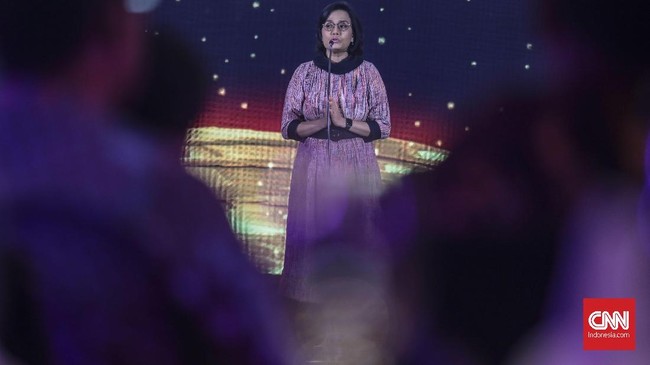 Menkeu Sri Mulyani menyebut pria banyak menciptakan masalah terutama pada ekonomi global.