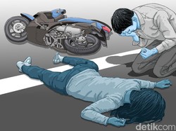 Diduga Rem Blong, Truk Kontainer di Sidrap Sulsel Tabrak Minibus-Pemotor