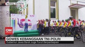 VIDEO: Gowes Kebangsaan TNI-Polri