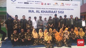 CT Resmikan 9 Sekolah dan 4 Rumah Ibadah di Lokasi Gempa Palu