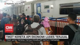 VIDEO: Tiket Kereta Api Ekonomi Ludes Terjual