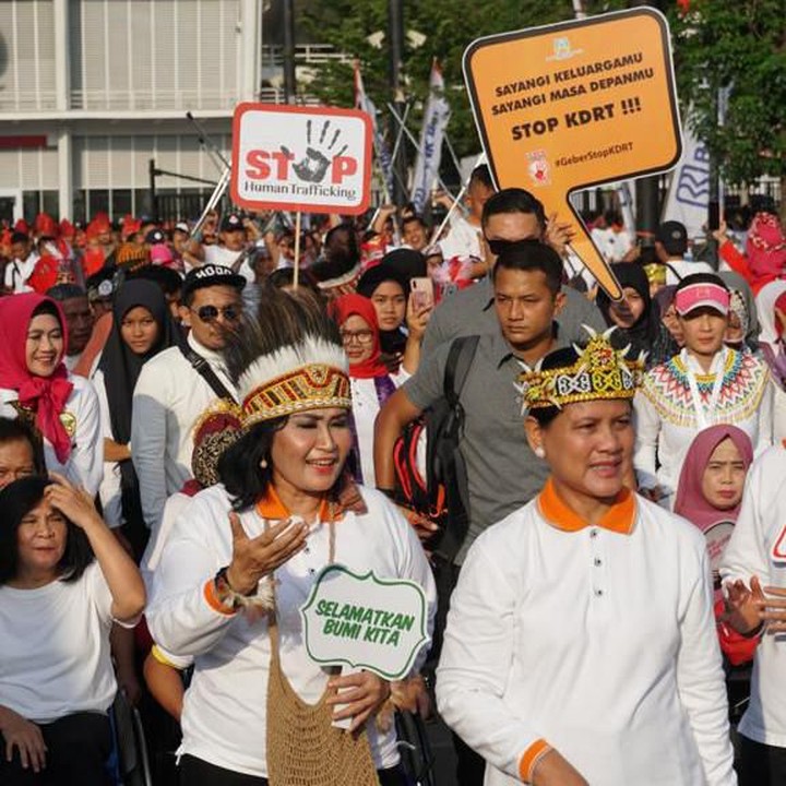 <div>Dalam acara ini, anggota Oase berbagai pesan pembangunan seperti mencegah pernikahan dini, stunting, dan mencetak generasi unggul. (Foto: Humas Oase)</div><div> </div>