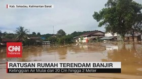 VIDEO: Ratusan Rumah Warga di Sekadau Terendam Banjir