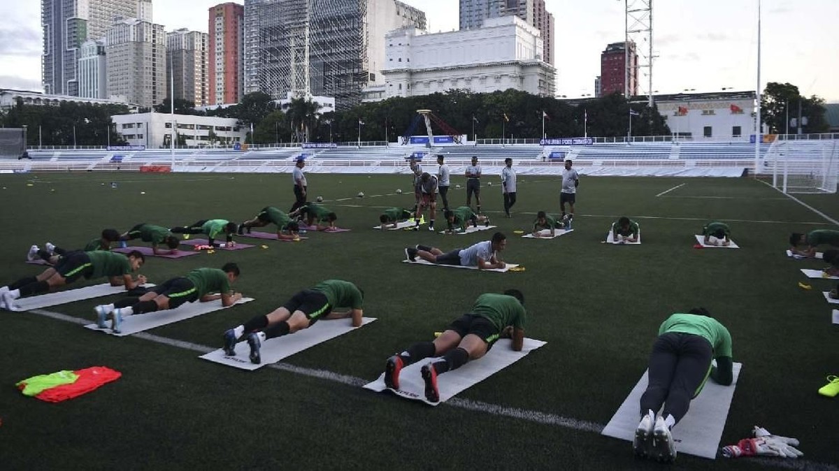 FOTO: Wajah Serius Timnas Indonesia Jelang Lawan Vietnam