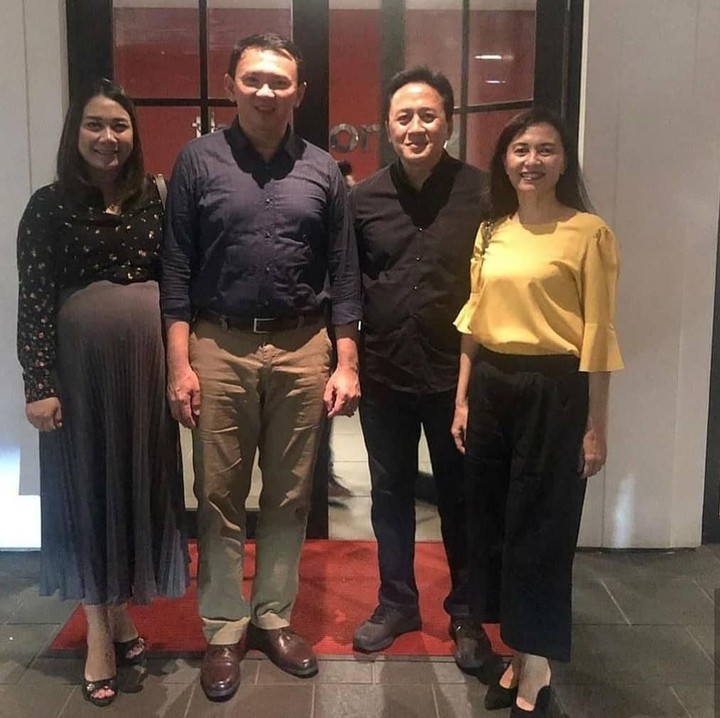 Salah satunya, Puput mendampingi Ahok dalam sebuah acara bersama Triawan Munaf. Perut besarnya terlihat menonjol jelang lahiran. (Foto: Instagram @puput_nastitii)