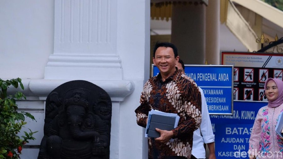 Ahok ke Istana (Andhika Prasetia/detikcom)